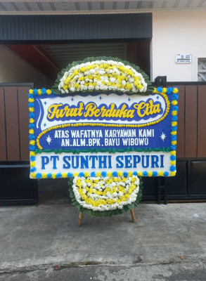 Papan Bunga Duka di Siman